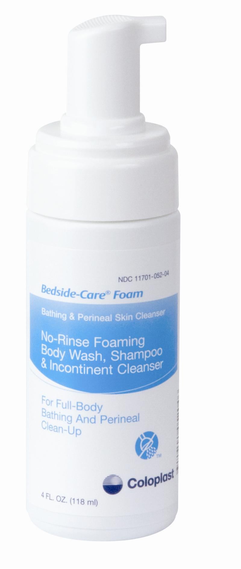 Coloplast Bedside-Care® Foam Cleanser, Scented, Shampoo and Body Wash, 4 oz