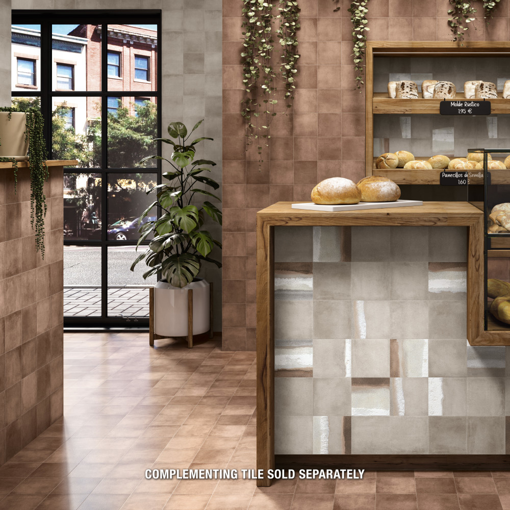 Matter Red 6 in. x 6 in. Porcelain Floor and Wall Tile