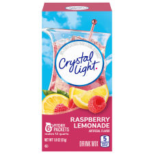 Crystal Light Raspberry Lemonade Drink Mix, 6 ct Pitcher Packets