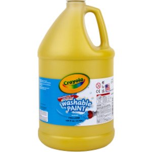 Washable Paint, Yellow, Gallon