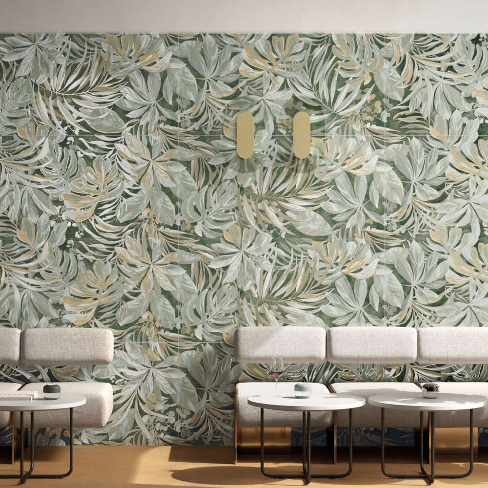 Sample – Parete Tropici Green Porcelain Floor and Wall Tile