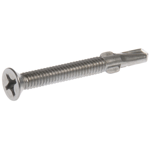 410 Stainless Steel Flat Head Self Drilling Screws #12-24 x 2