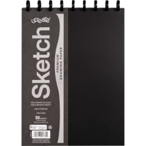 Disc Bound Sketch Book, 9" x 12", 50 Sheets