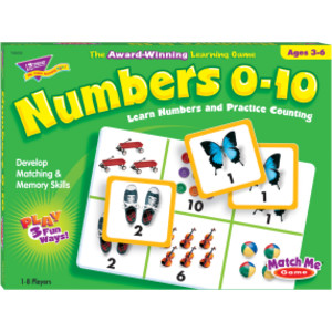 Numbers 0-10 Match Me&reg; Games