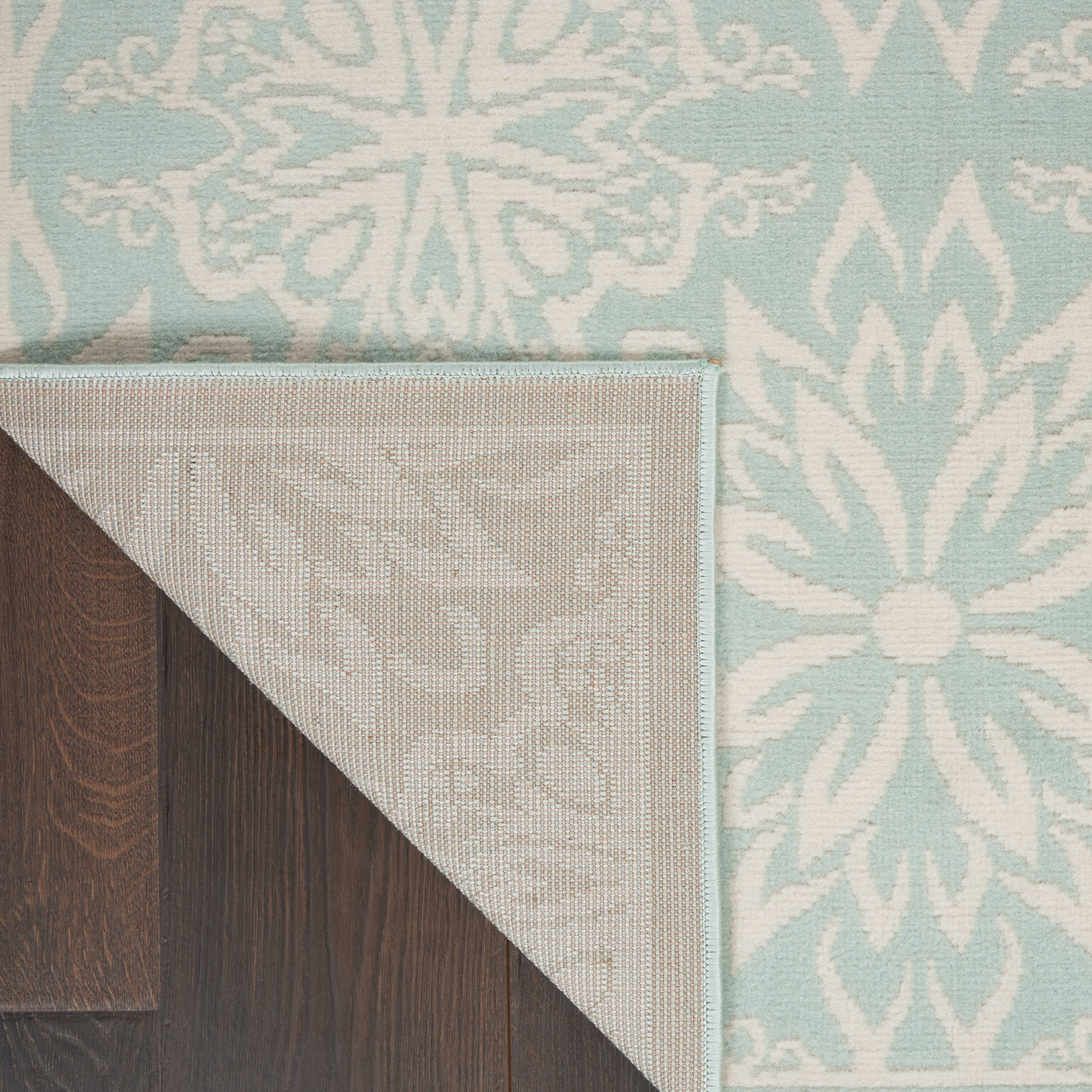 Nourison Jubilant 6' x 9' Ivory Green Farmhouse Indoor Rug