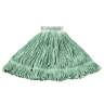 Rubbermaid Commercial, Super Stitch, Blend Looped-End Wet Mop Head with 5" Headband, 20 oz, Green