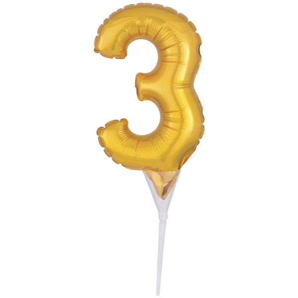 Inflatable Gold Numeral 3 Anagram® Cake Pic
