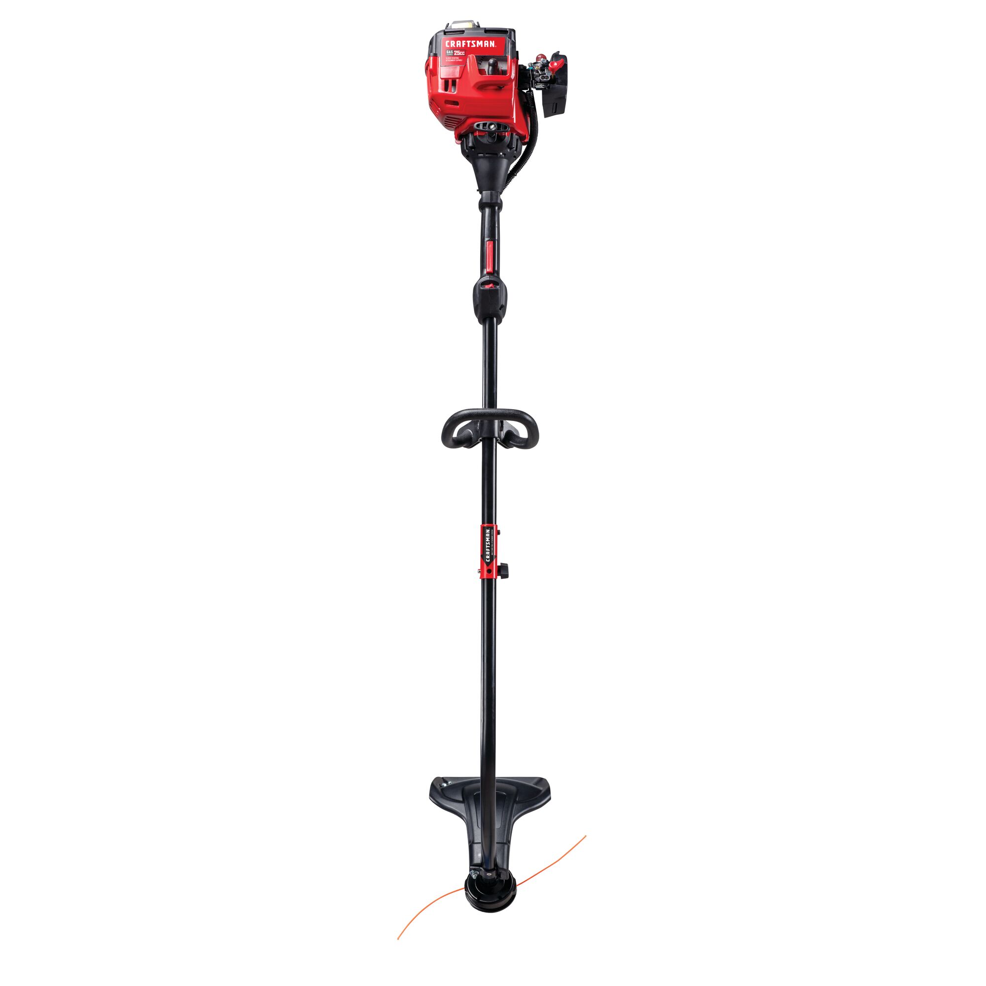 2 Cycle 17 inch attachment capable curved shaft gas weedwacker trimmer.