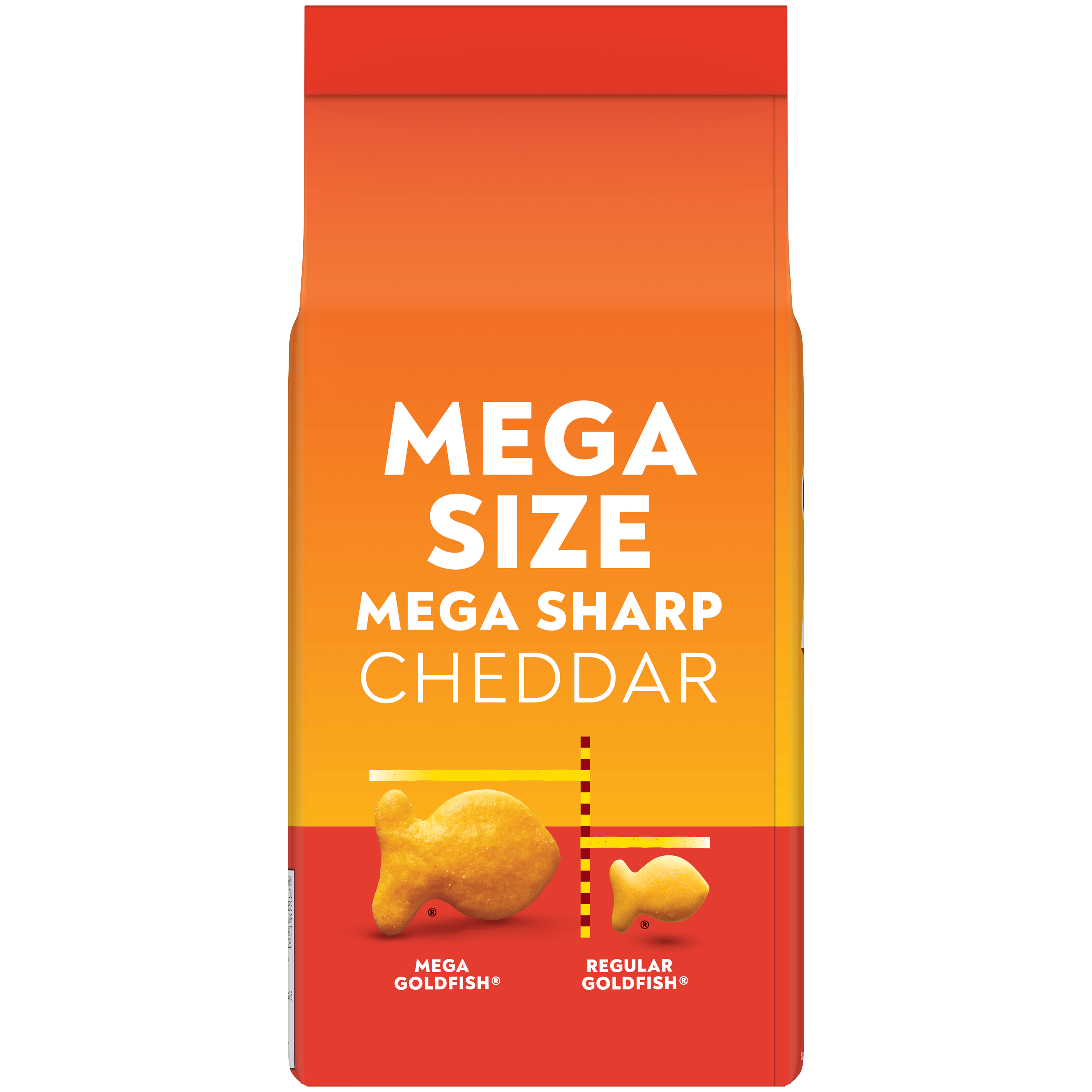 Goldfish® Sharp Cheddar Baked Snack Crackers, 5.9 oz, bag - Back Image