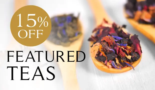 15% Off Featured Teas.