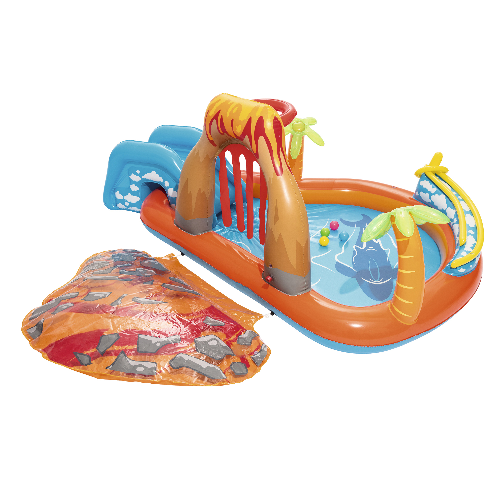 Bestway - H2OGO!104 Inches x 104 Inches x 41 Inches Lava Lagoon Play Center