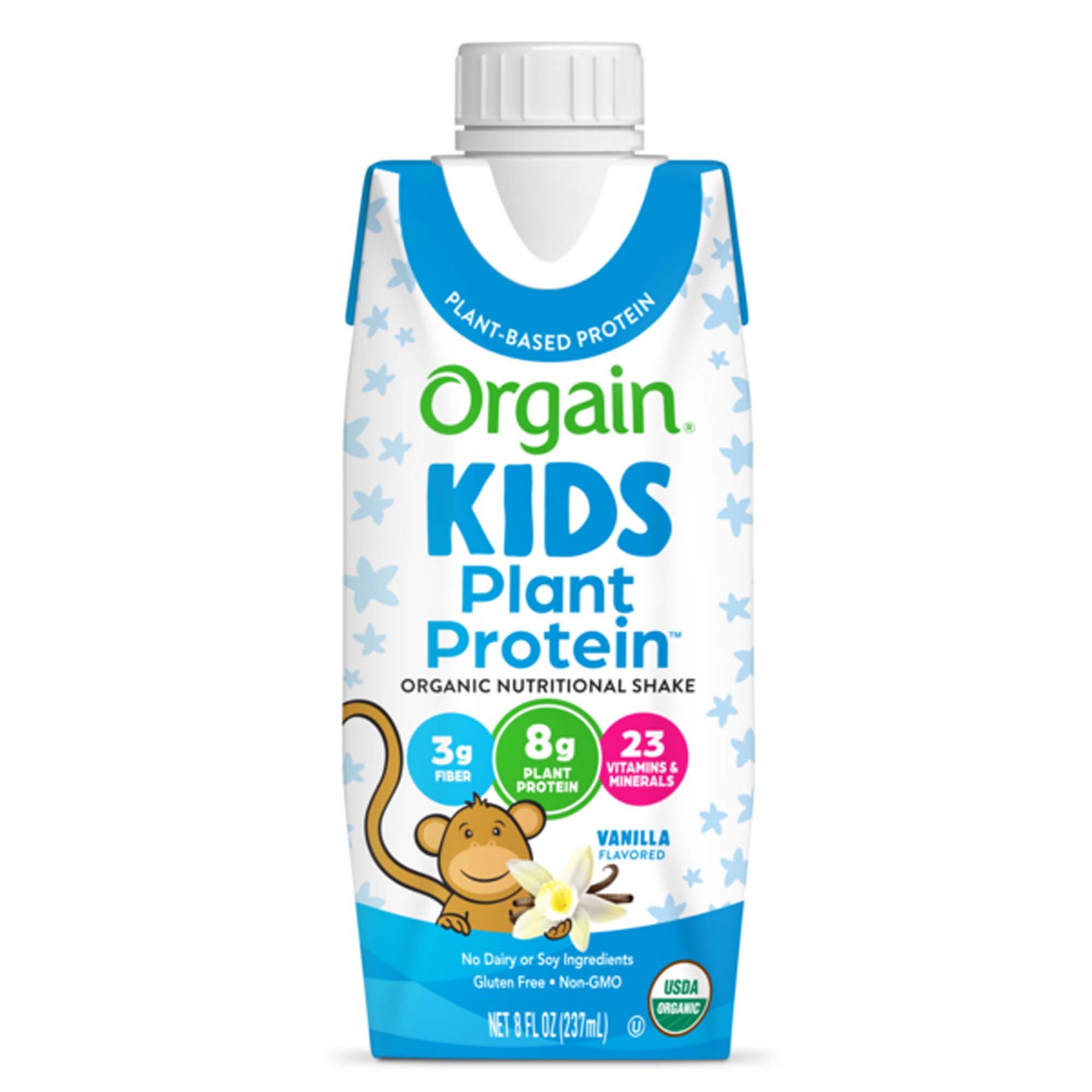Nestle Healthcare Nutrition SHAKE, NUTRTN ORGANIC ORGAIN KID PLNT PROTN VAN 237ML (12/CS