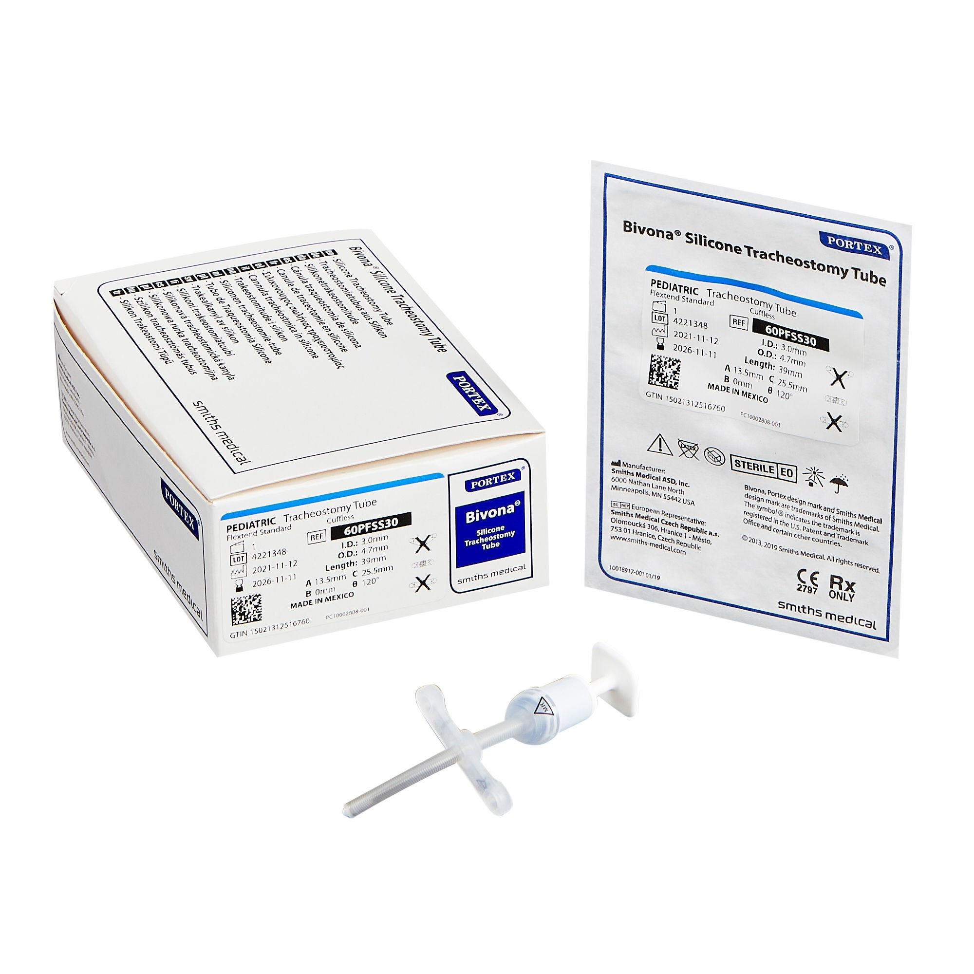 Bivona® FlexTend™ Plus Tracheostomy Tube, Size 3