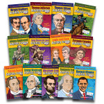 Gallopade Presidents, Explorers and Inventions Set - Set of 13 Books GALFBSETPIEK