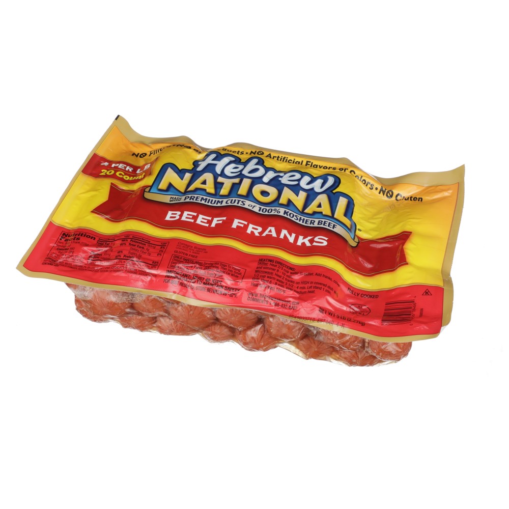 HEBREW NATIONAL KOSHER BEEF FRANKS 6 4 1 Conagra Foodservice