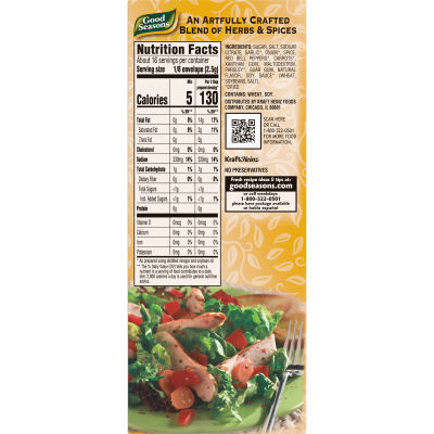 Good Seasons Italian Dry Salad Dressing and Recipe Mix 0.7oz 2 pack with cruet