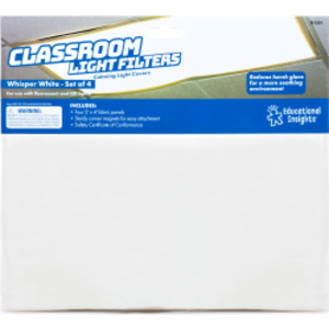 Classroom Light Filters, Whisper White, Set of 4