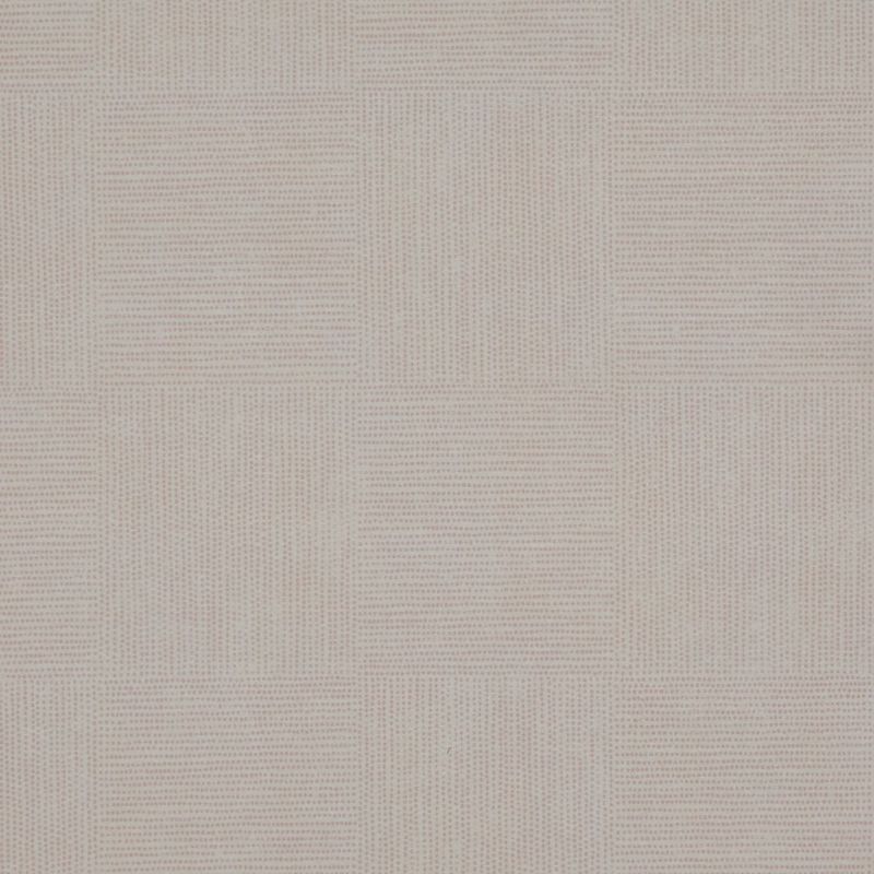Beige textured wallpaper with a subtle square grid of fine horizontal and vertical lines, displaying a repeating wovenâ€‘like pattern, covering a flat, evenly lit surface in closeâ€‘up.