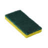 Americo, Medium Duty Resort Cut Scouring Pad, Rectangle, 2.75"x4", Green