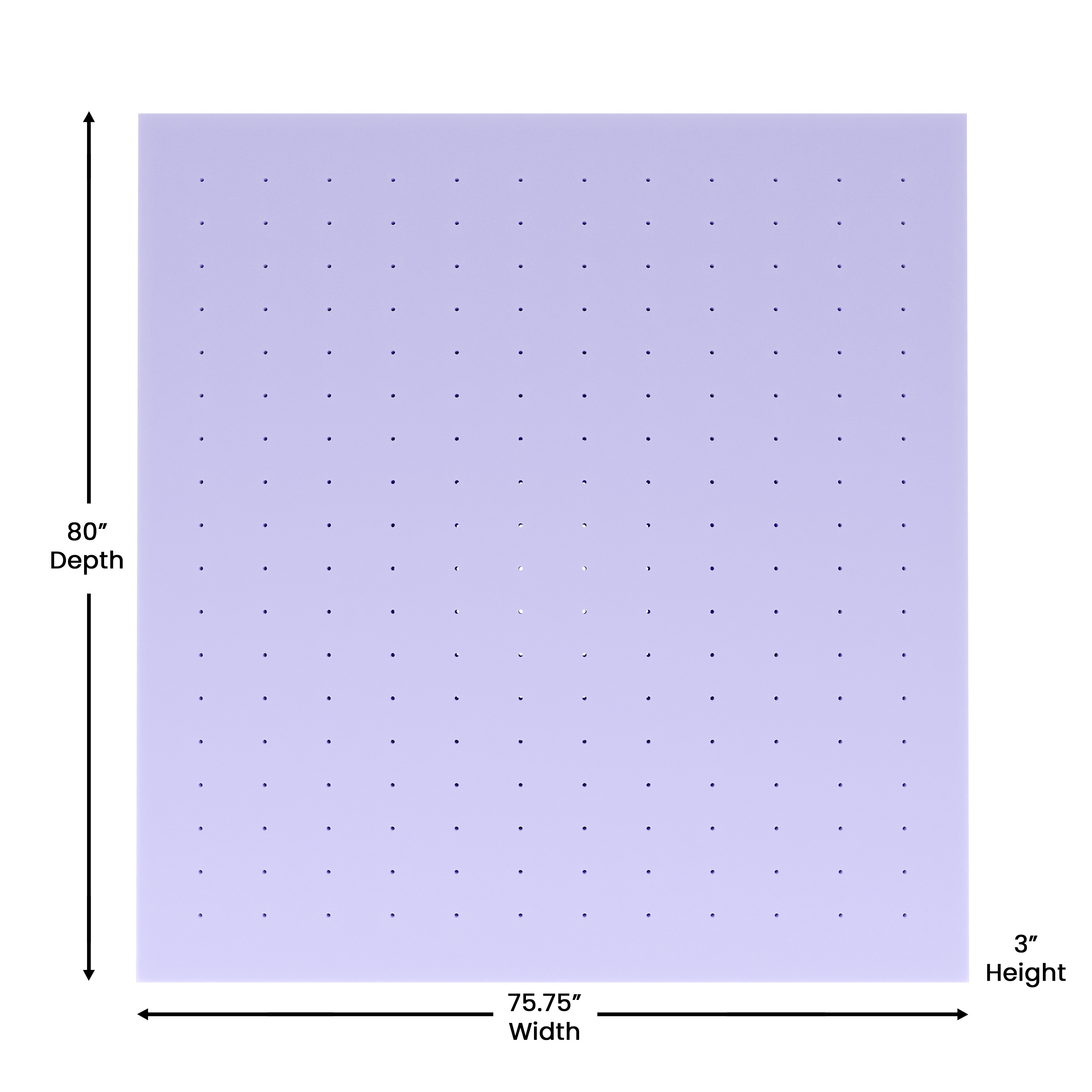 Astor 3" Memory Foam King Size Mattress Topper with Lavender Infused, CertiPU... - Picture 6 of 41