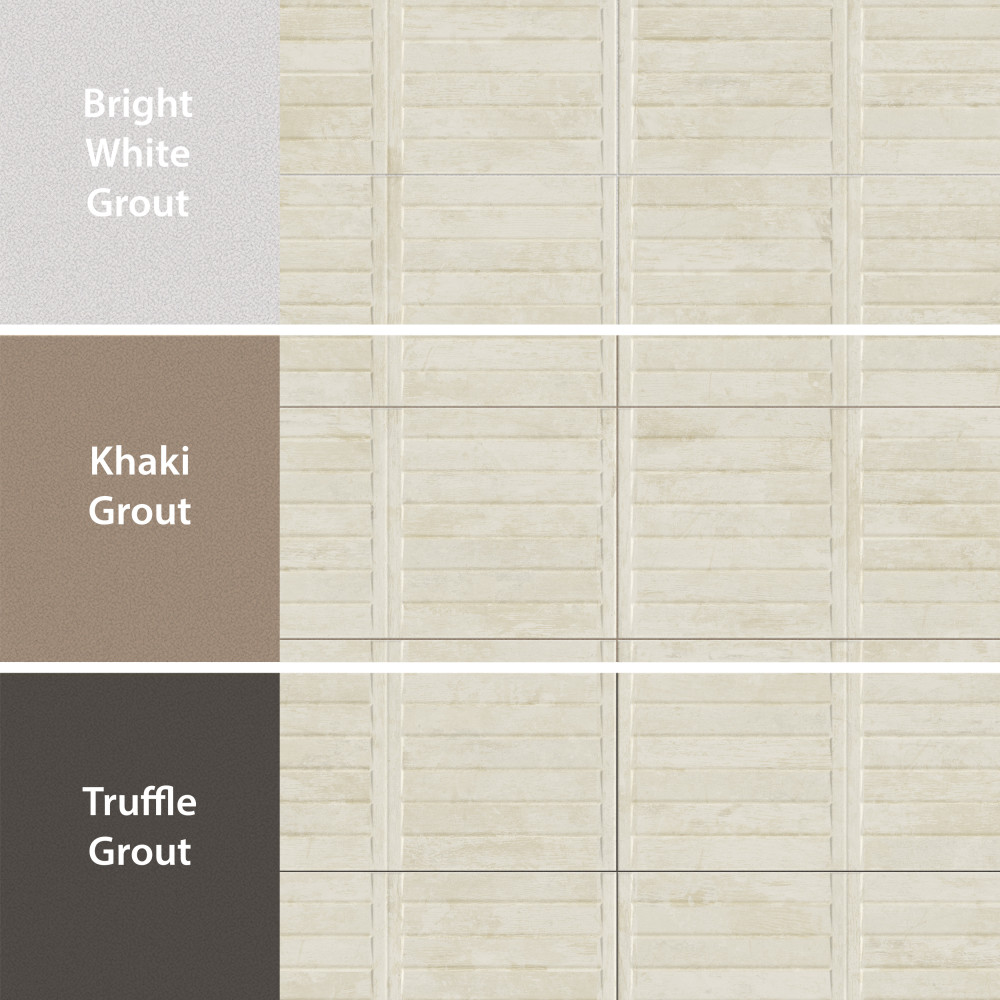 Habanera Decor Bone 11-7/8 in. x 35-1/2 in. Ceramic Wall Tile