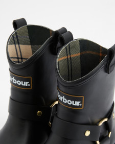 Elley Harness Wellington Boots Black