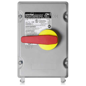 Leviton LDS30-FAX PowerSwitch®, Fused Disconnect Switch, PBT/PC, Feet ...