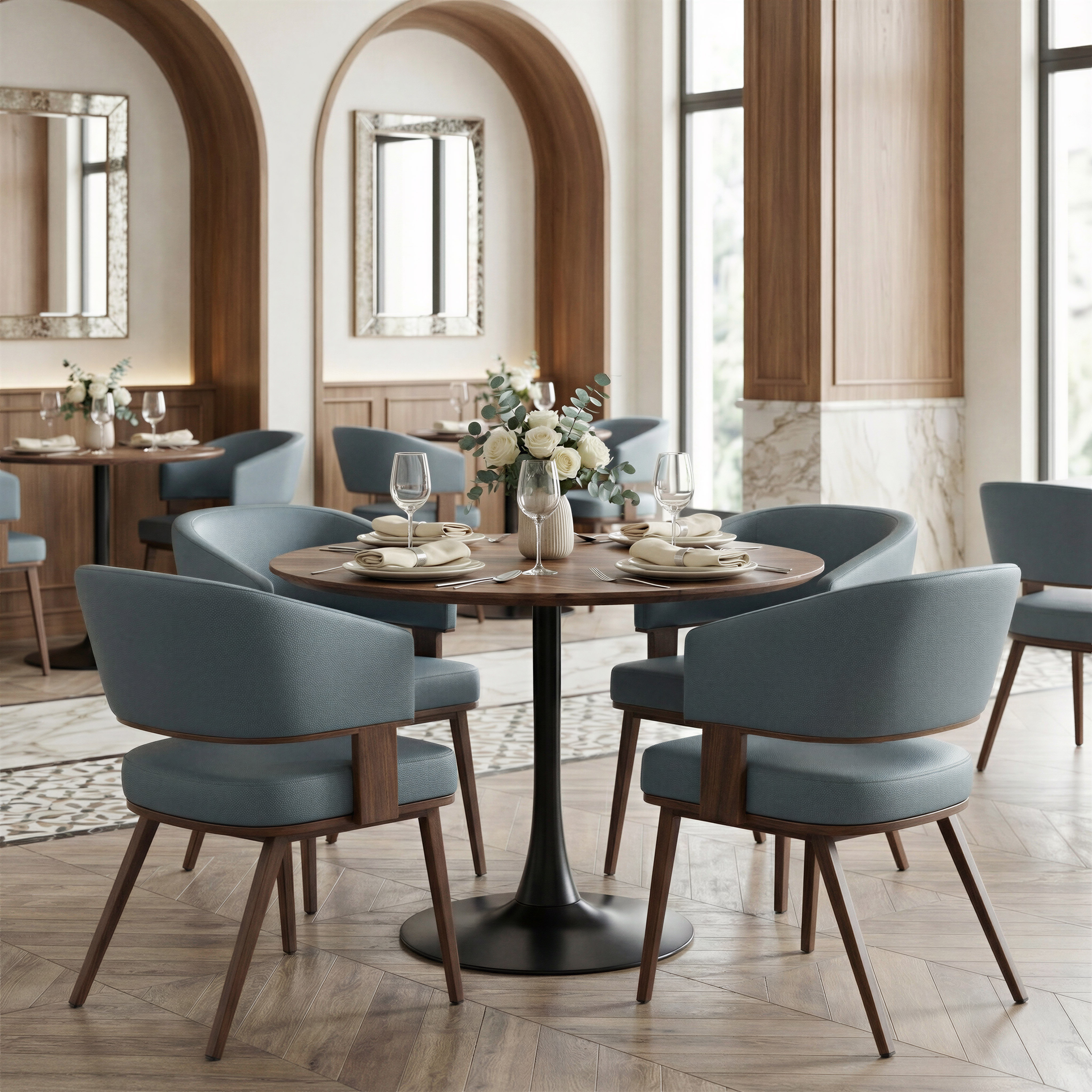 Opus Dining Table Brown & Black product image