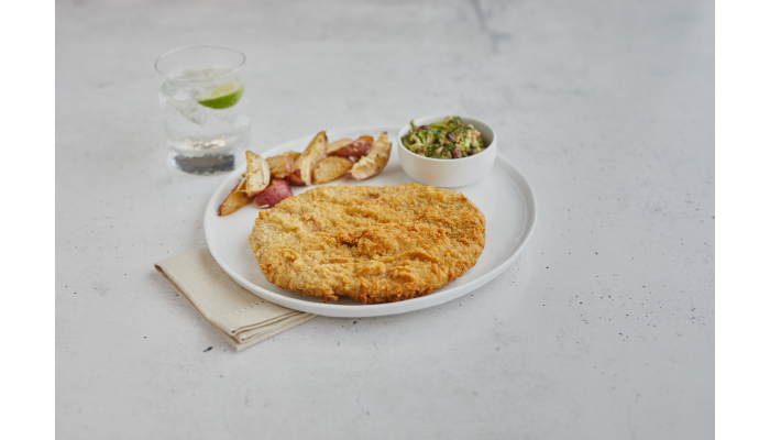 AdvancePierre® Gold Label Exclusive Cut® The NATURAL Whole Muscle Raw Breaded Cubed Country Fried Beef Steak Fritters, 11 oz_image_1