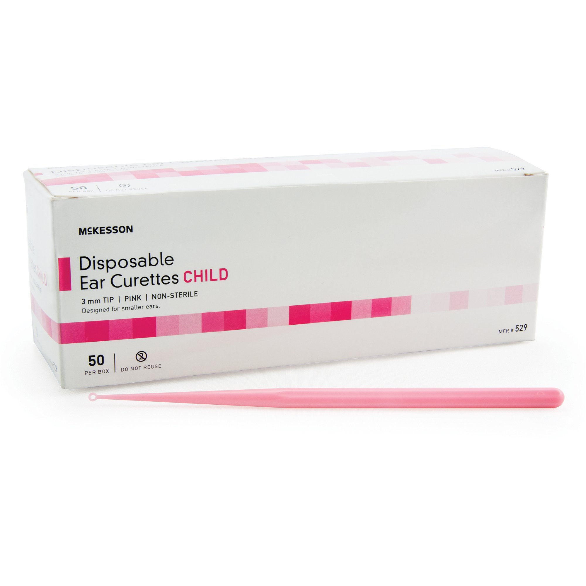 McKesson Ear Curette, 3 mm, Child Round Tip MK 911821