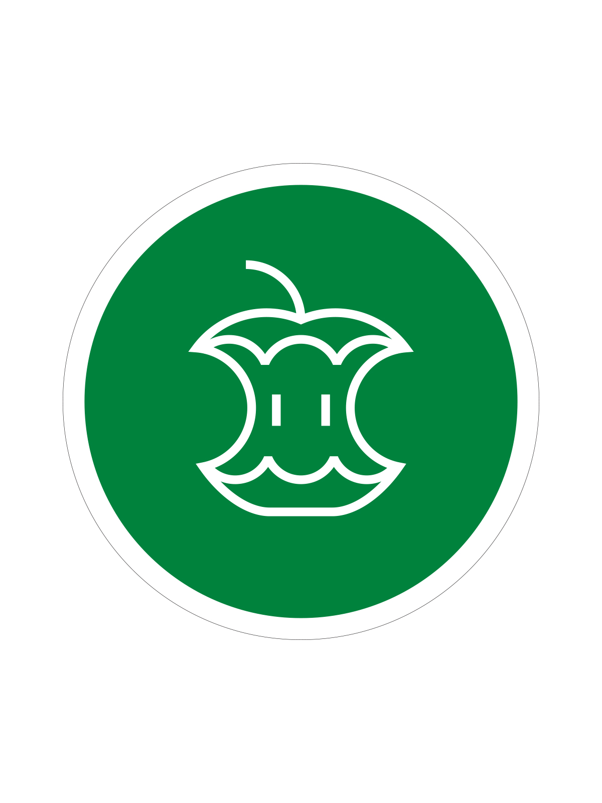 EURO – Label – Organics – Green-White