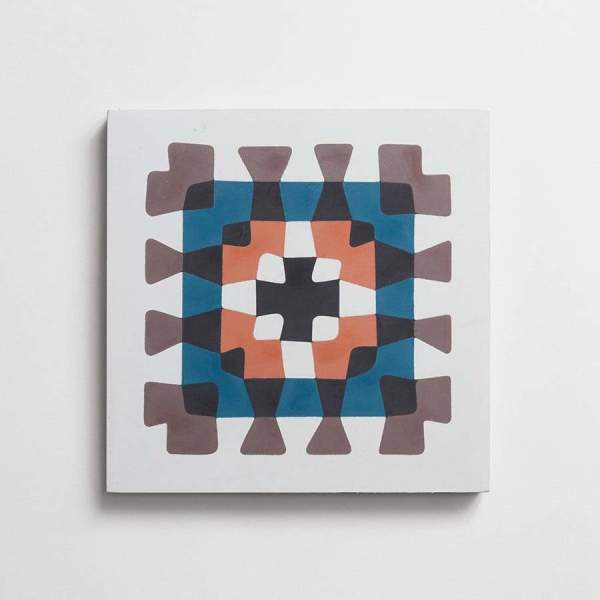 cement: granny squares (bundle) | grande | matte | white, black, taro, amsterdam + teal | sample 