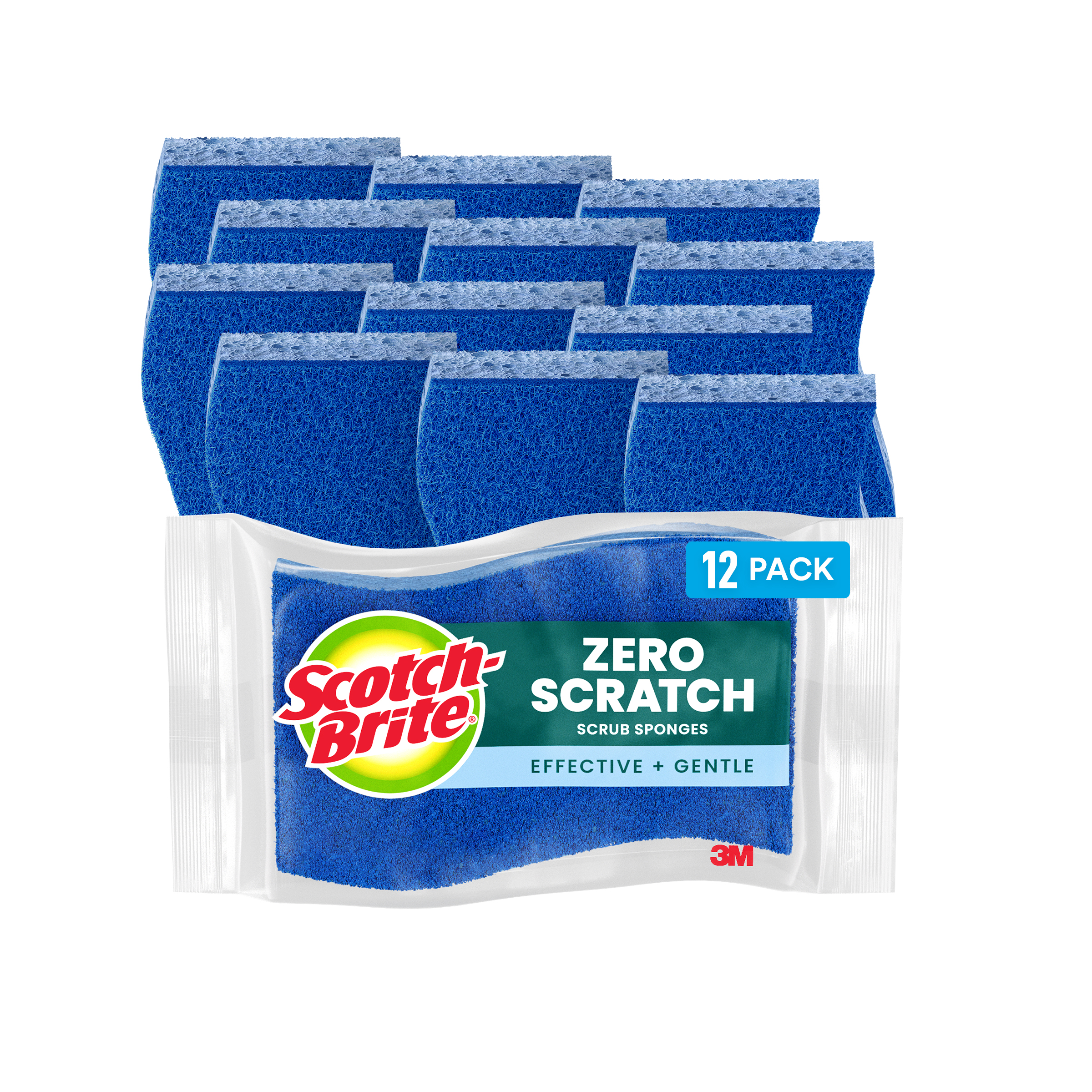SKU 7100253896 | Scotch-Brite® Zero Scratch Scrub Sponge MP3-SIOC