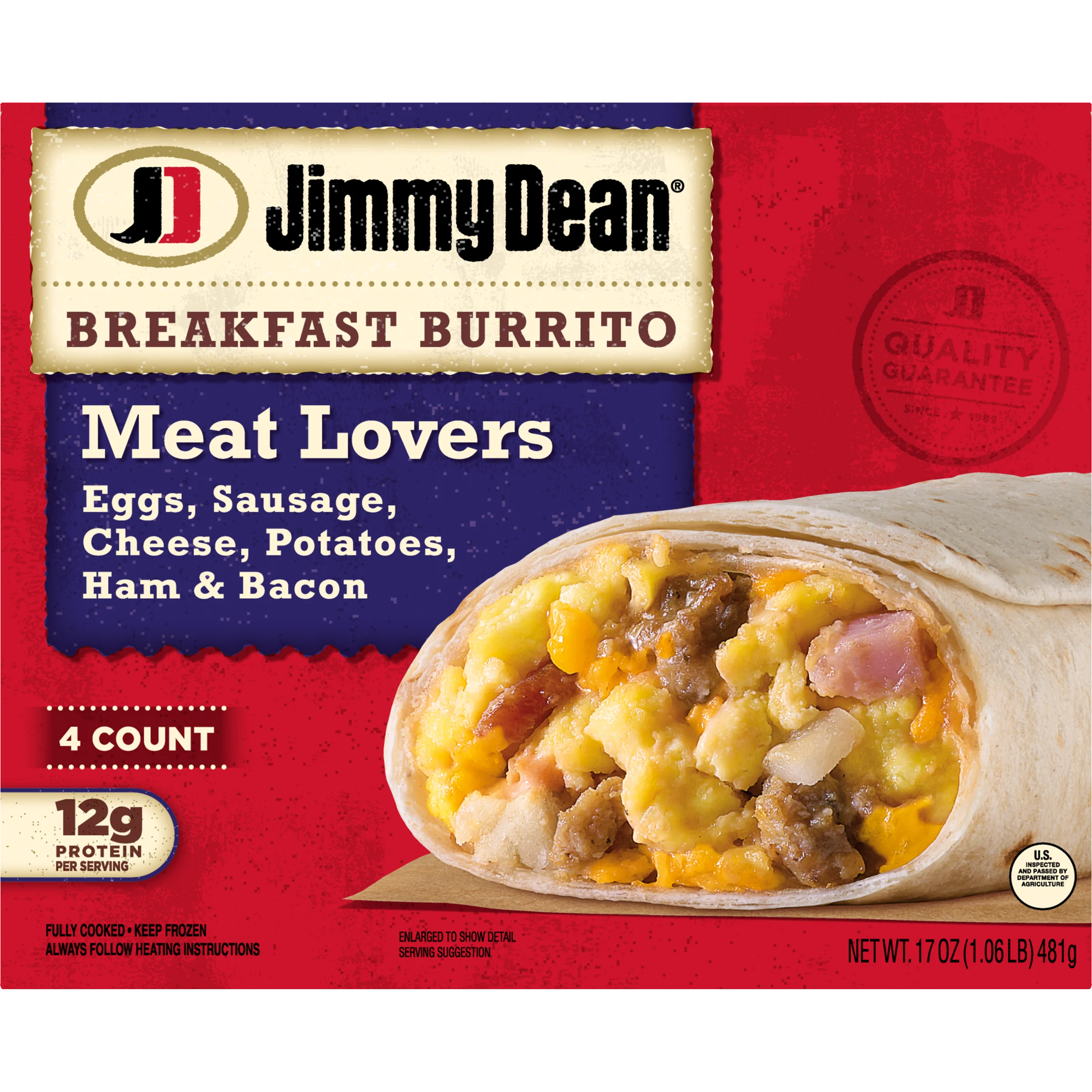 Meat Lovers Breakfast Burritos