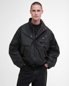 Barbour International x Saturdays NYC SNYC Lightweight Waxed Jacket Classic Black
