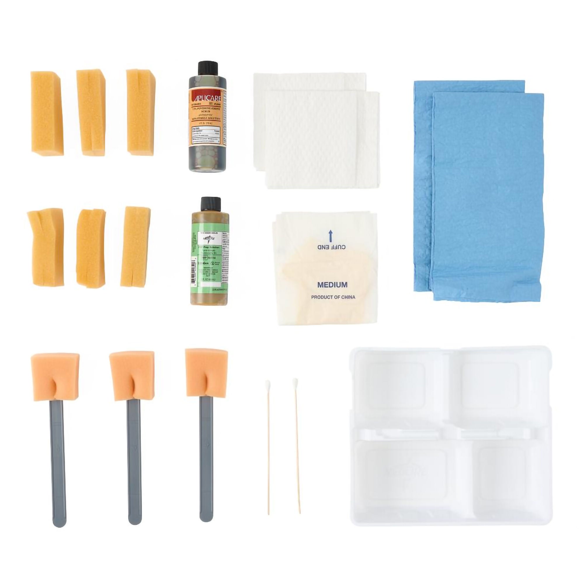 Medline SCRUB TRAY, SKIN WET (20/CS)