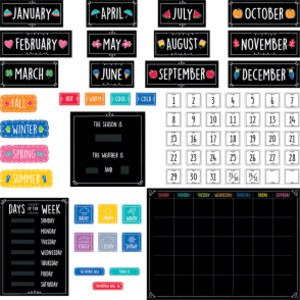 Doodle Calendar Bulletin Board Set