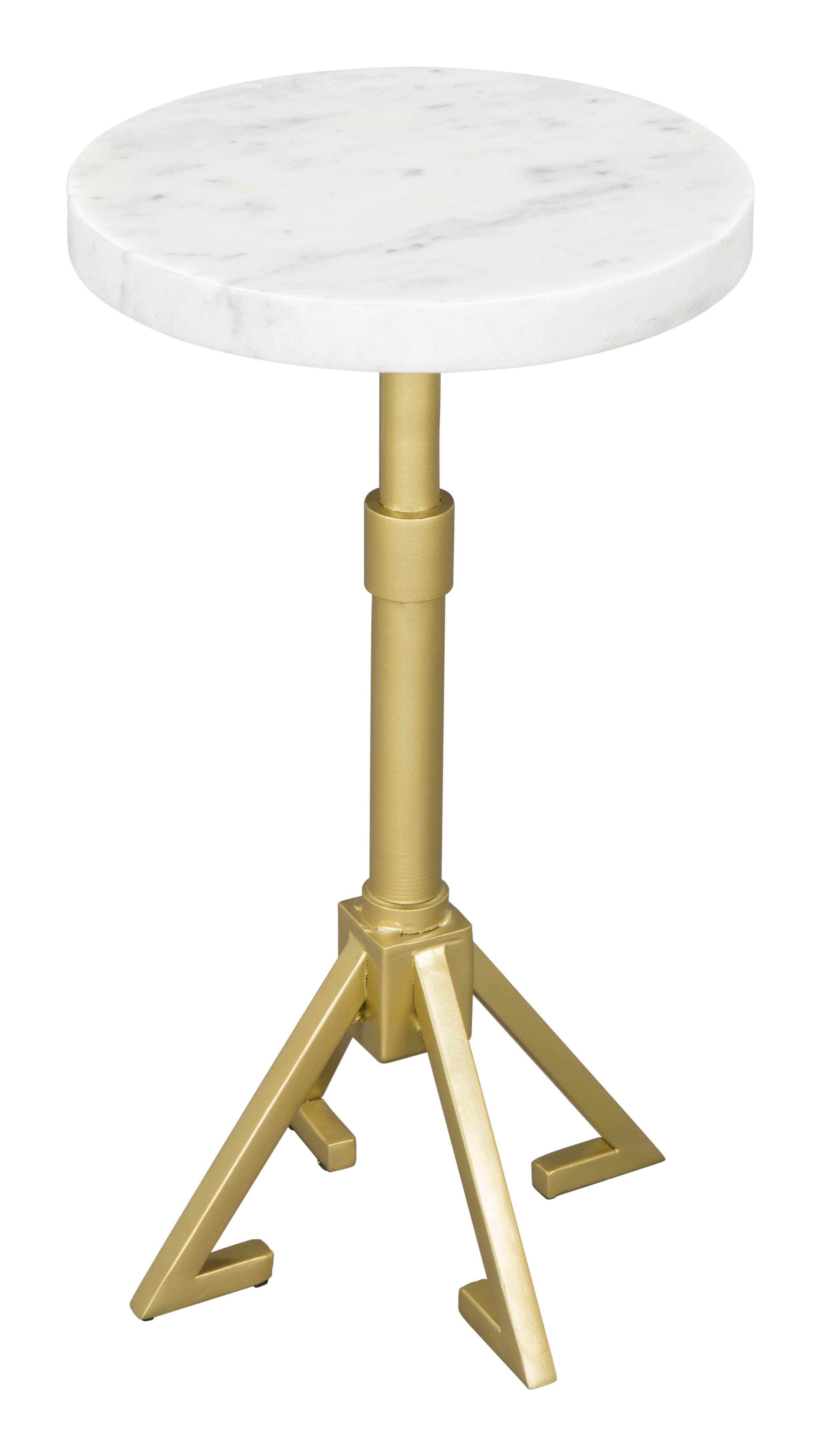 Maurice Side Table White & Gold product image