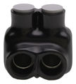2-Port Gray Multi-Tap Pre-Insulated Connector 3/0 - 4 AWG