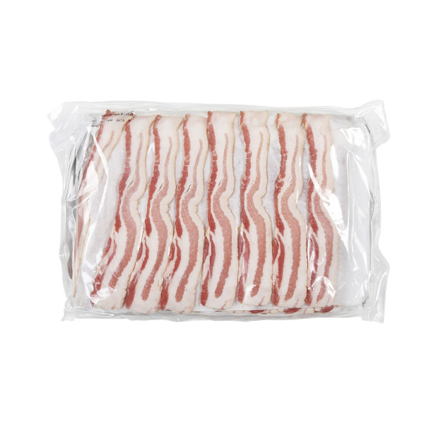 GRIDDLEMASTER(r) Bacon, Wide Shingle, 13/17 slice, 15 lb . C1CB - Front Center Inner Pack (Hi Res)