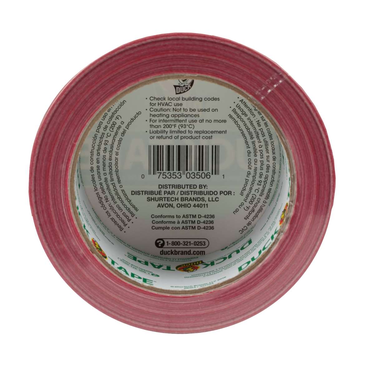 Color Duct Tape Red 188 In X 20 Yd Duck Brand