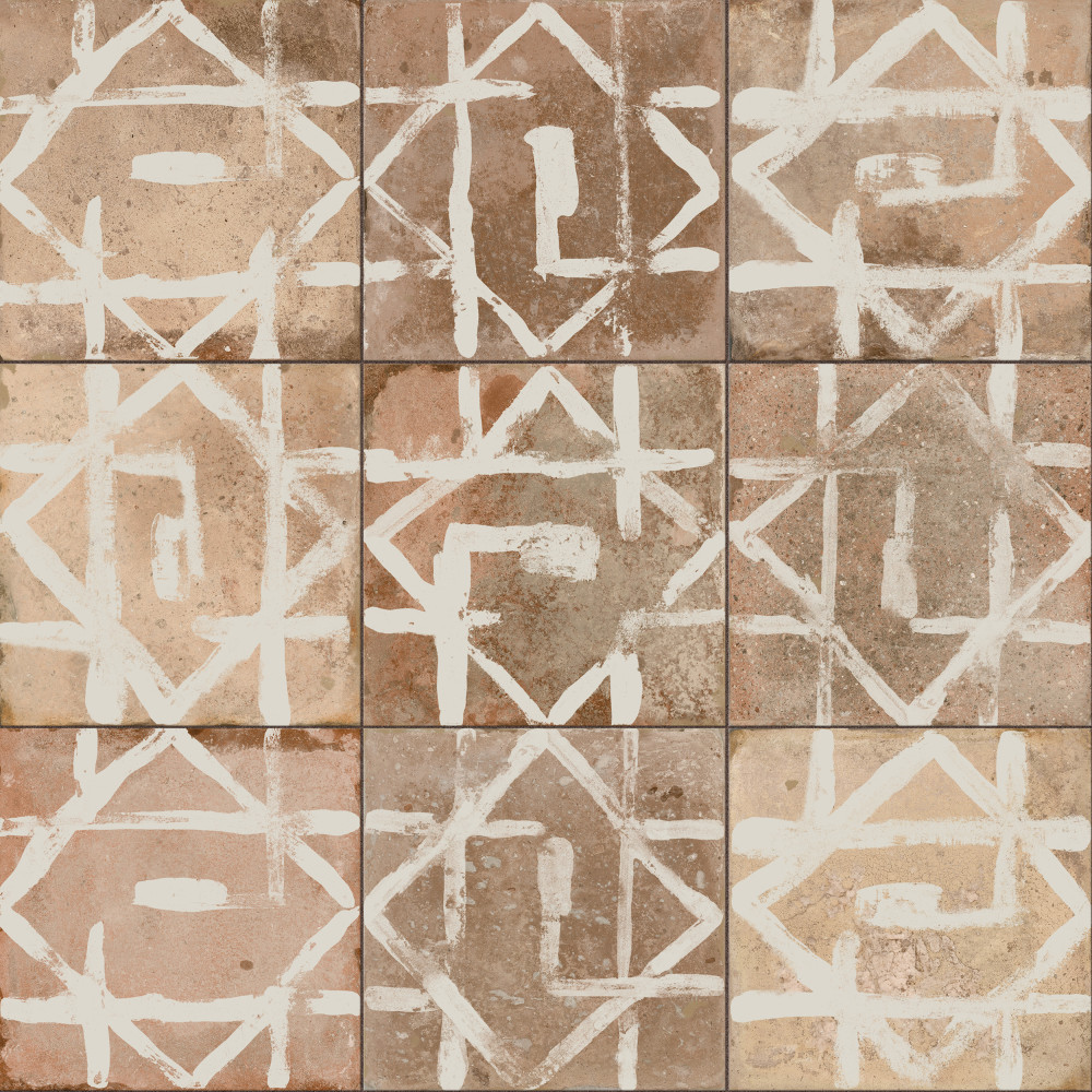 Kings Alora Décor 17.63x17.63 Square Ceramic Floor and Wall Digital Pattern