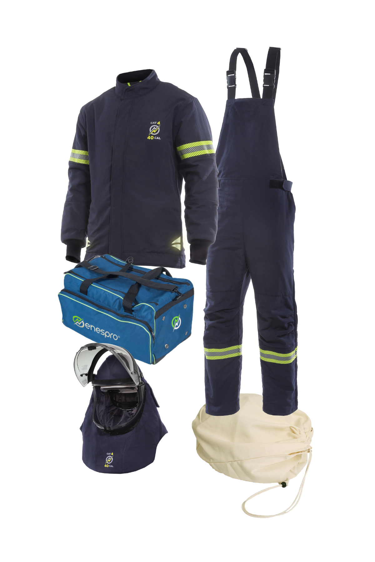 Enespro AirLite Ascend 40 Cal Arc Flash Kit with Lift Front Hood