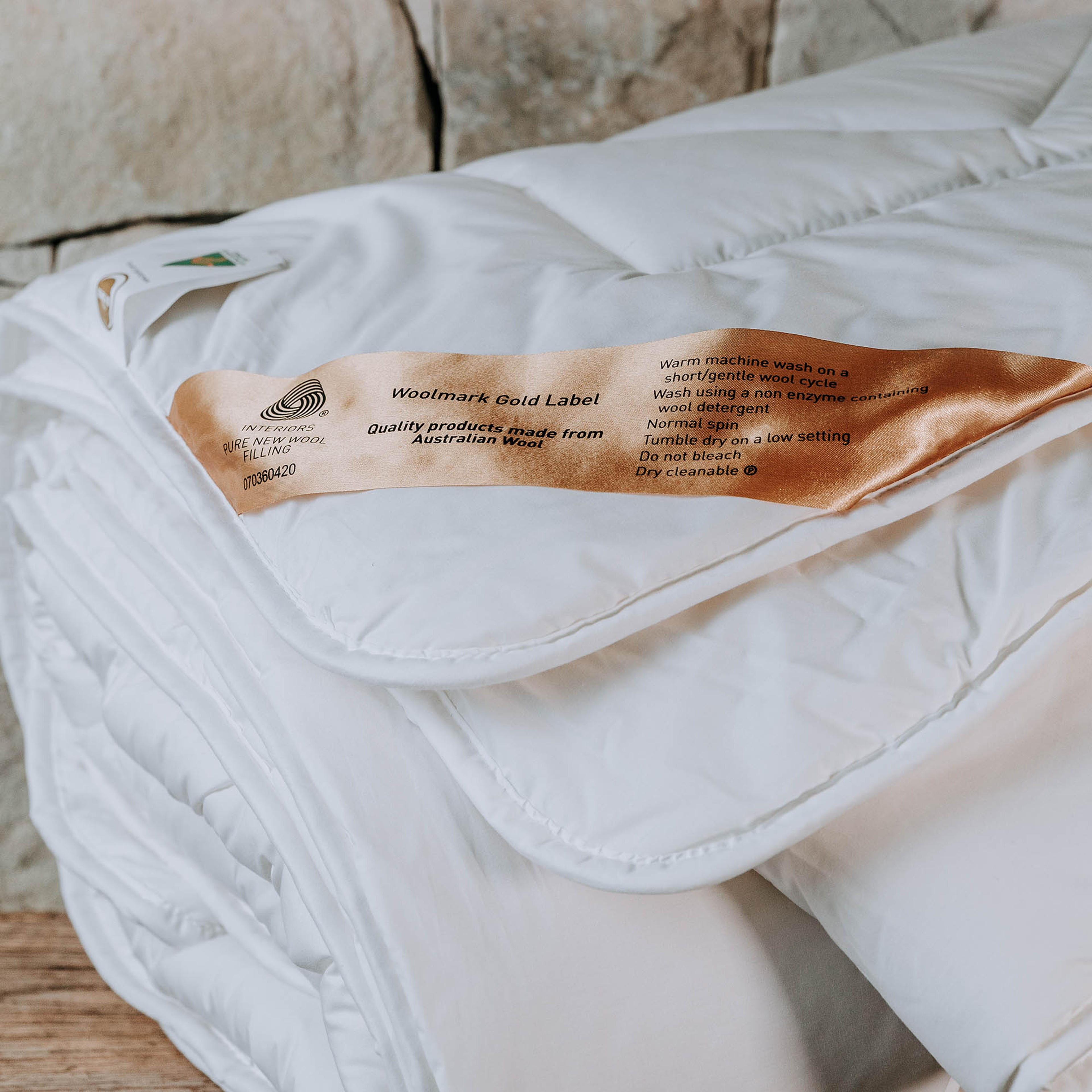 Lifestyle image of the  Bambi Matilda Wool 500Gsm Quilts & Comforter, White from Forty Winks