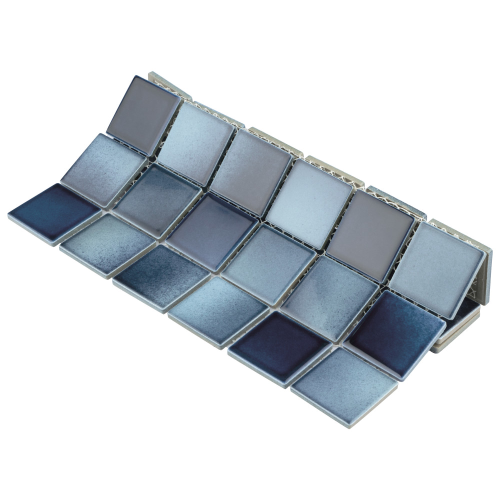 Squire Quad Stream 12-1/2 in. x 12-1/2 in. Porcelain Mosaic Tile