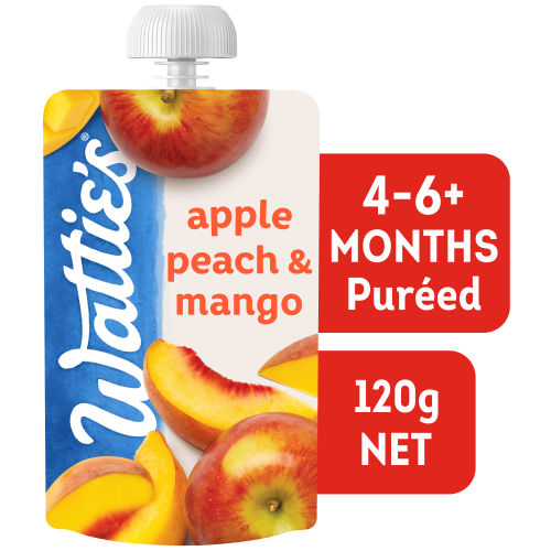  Wattie's® Apple Peach & Mango 120g 4-6+ months 