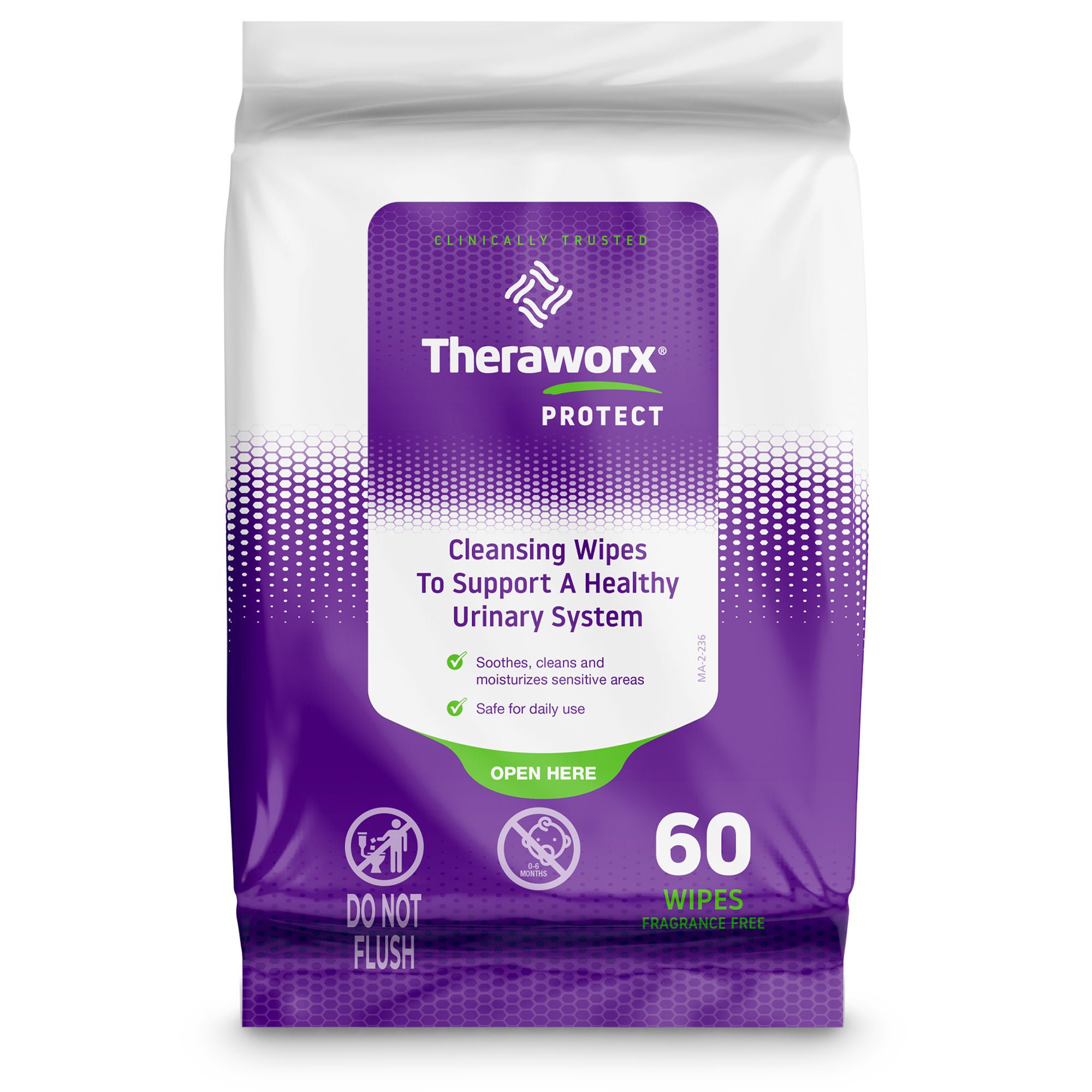 Avadim WIPE, SKIN THERAWORX PROTECT W/FOAM UPAK LAV (60/PK 24PK/CS)