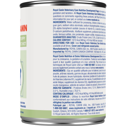 Royal Canin Veterinary Diet Canine Development Puppy Canned Dog Food