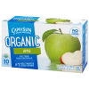 Capri Sun Organic Apple Juice Drink, 10 ct Box, 6 fl oz Pouches