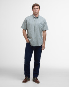 Nelson Regular Short-Sleeved Shirt Olive